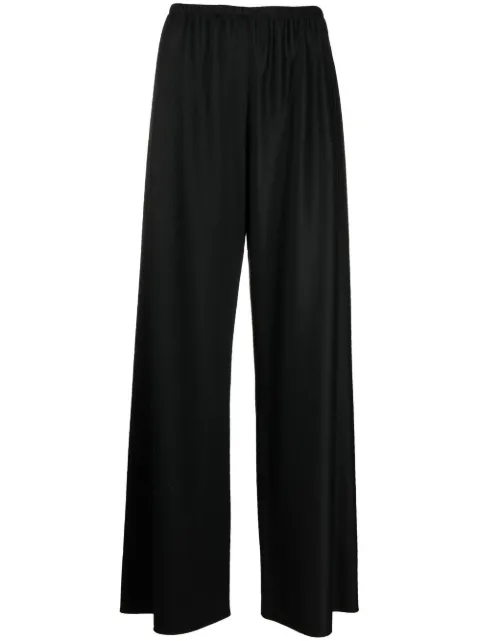 The Row high-waisted wide-leg trousers Black 1766W2107
