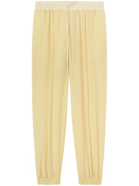 Jil Sander drawstring-fastening waist trousers Yellow J02KA0002J40003