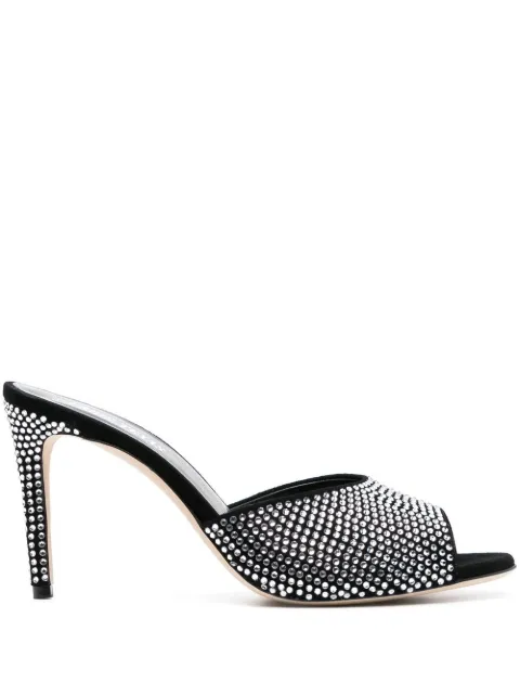 Paris Texas crystal-embellished sandals Black PX835XSACH