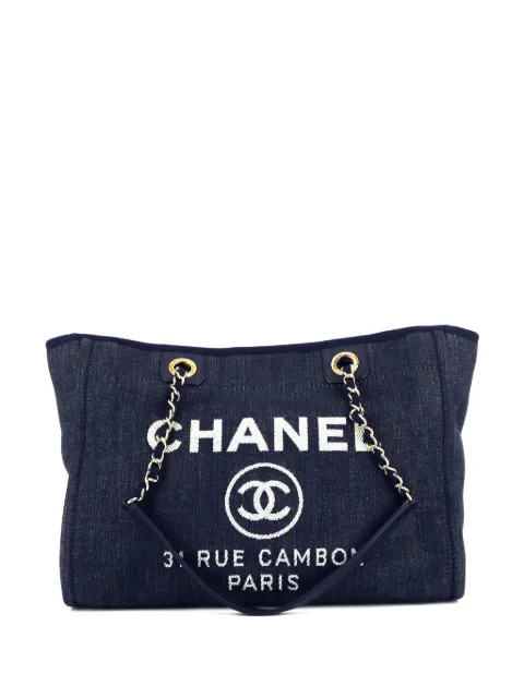 CHANEL Pre-Owned 2012 Deauville tote bag Blue 392903