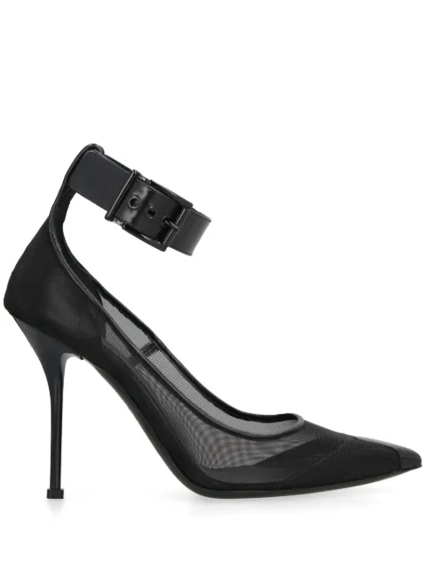 Alexander McQueen 85mm mesh pumps Black 744476W4AB2