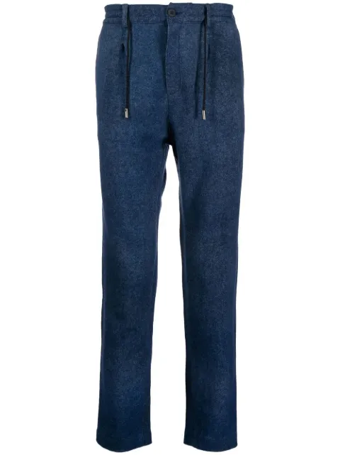 Avant Toi drawstring tapered trousers Blue 22WU4171AREVH