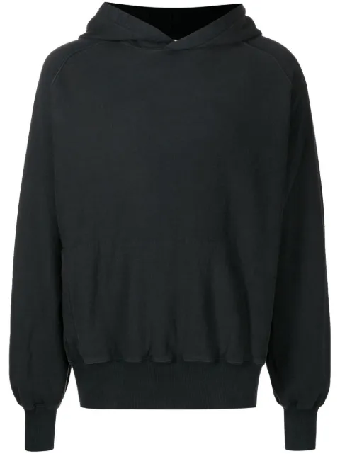 GR10K long sleeves cotton hoodie Black AW22GR6A4FJOB