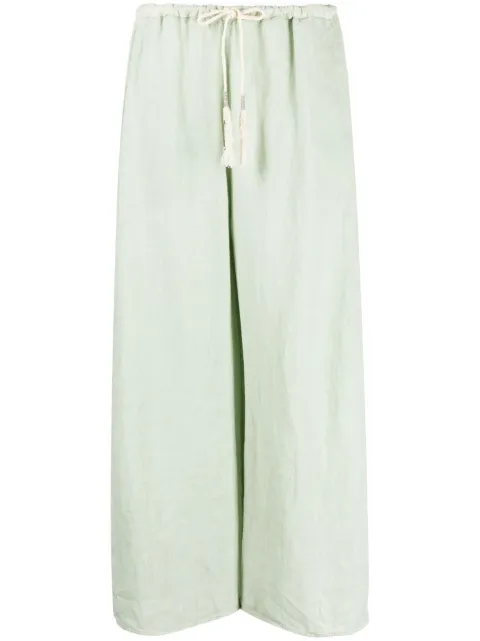 Fabiana Filippi drawstring straight trousers Green PAD273B7420000I830