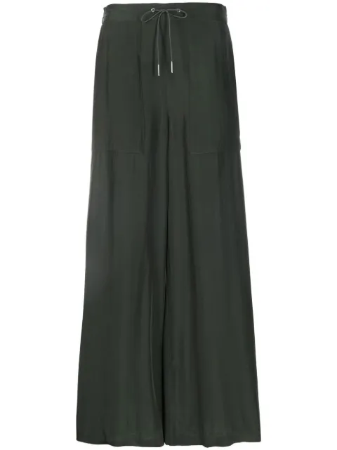 Fabiana Filippi drawstring straight trousers Green PAD273B6700000I805