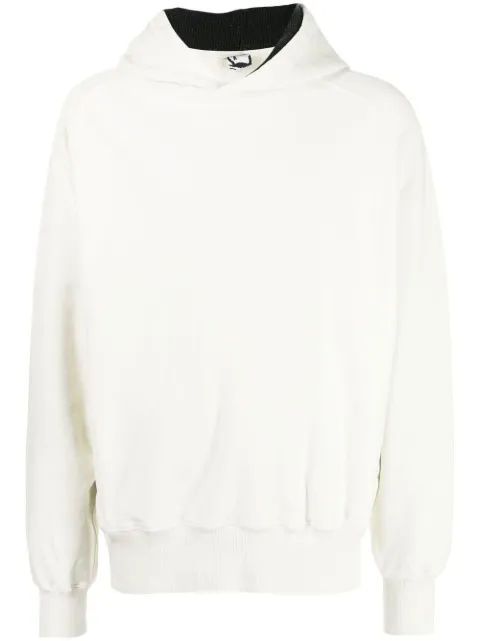 GR10K Compass crew-neck hoodie White AW22GR6A4FJAY