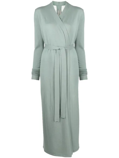 Rick Owens Bathrobe wool cardi-coat Green RP02B6613M