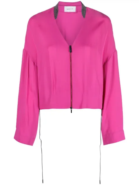 Fabiana Filippi zip-fastening jacket Pink GCD273W2920000D377