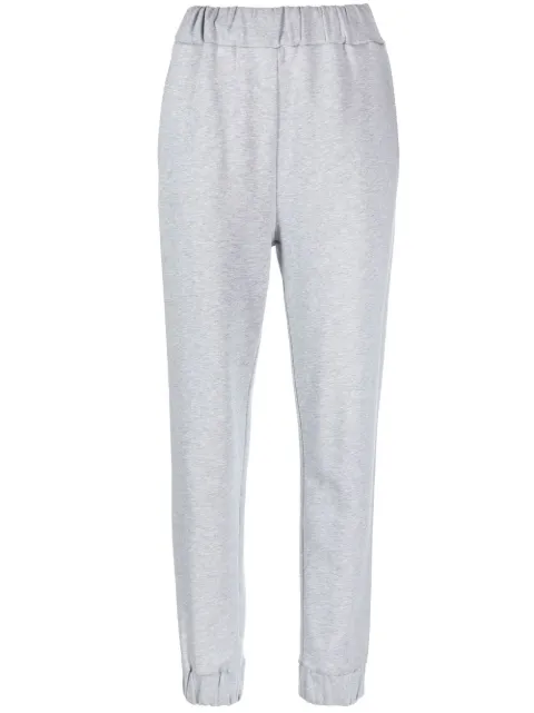 Fabiana Filippi melange-effect slim-cut trousers Grey PAD273W3920000H431