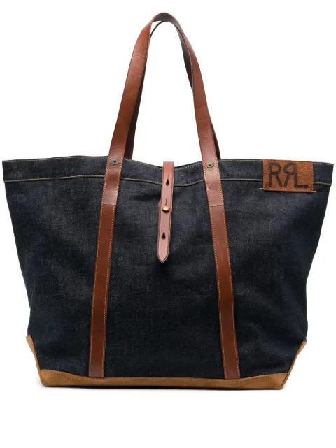 Ralph Lauren RRL leather tote bag Blue 417746462001