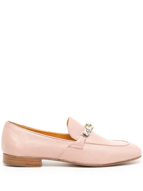 Madison Maison crystal-embellished flat loafers Pink MD54