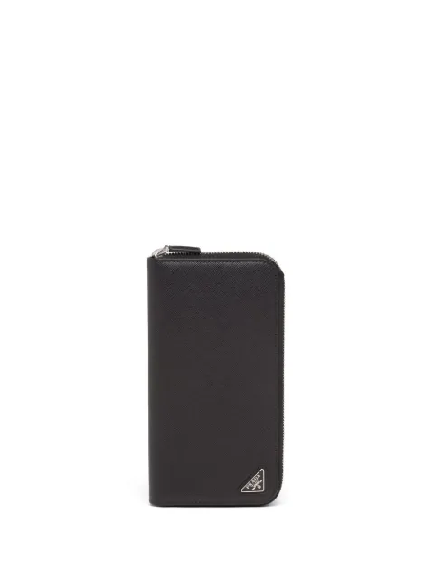 Prada saffiano leather wallet Black 2ML317QHH