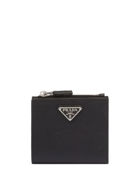 Prada small Saffiano-leather wallet Black 2ML049QHH