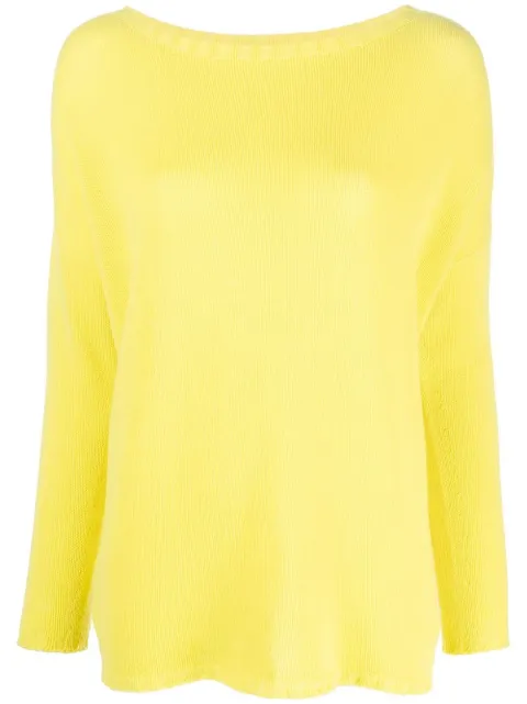 Fabiana Filippi boat-neck cashmere jumper Yellow MAD273B6040000I812