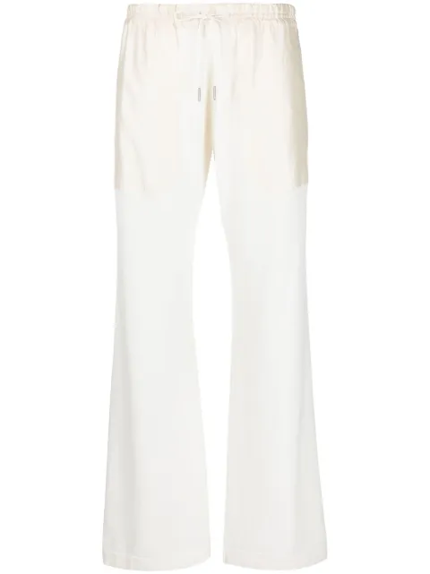 Fabiana Filippi drawstring straight trousers White PAD273B6560000I754