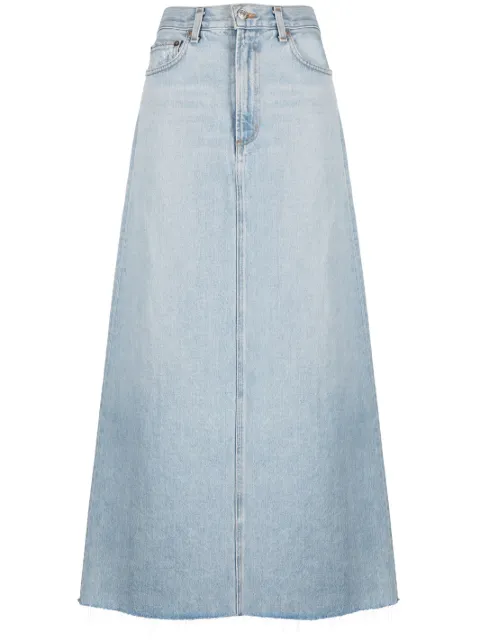 AGOLDE maxi denim skirt Blue A91111141