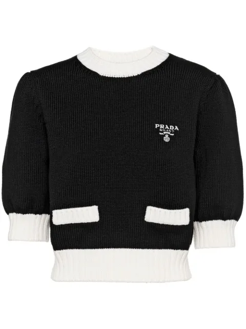 Prada cotton crew-neck sweater Black P24I1RS2121ZO5