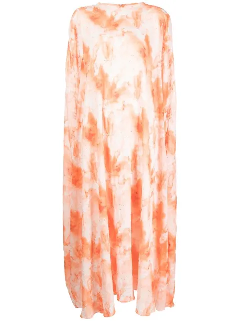 Bambah round neck kaftan Orange BMRM2342