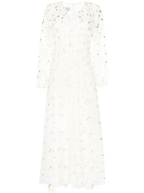 Bambah polka dot pattern kaftan White BMRM2335
