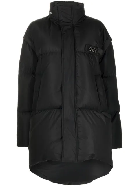 Kimhekim logo-plaque puffer jacket Black FW22JK093BK