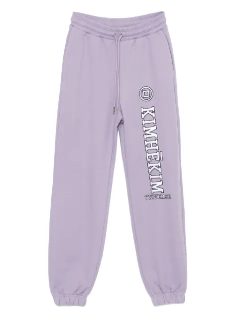 Kimhekim logo-appliqué track pants Purple PF22SP022VI