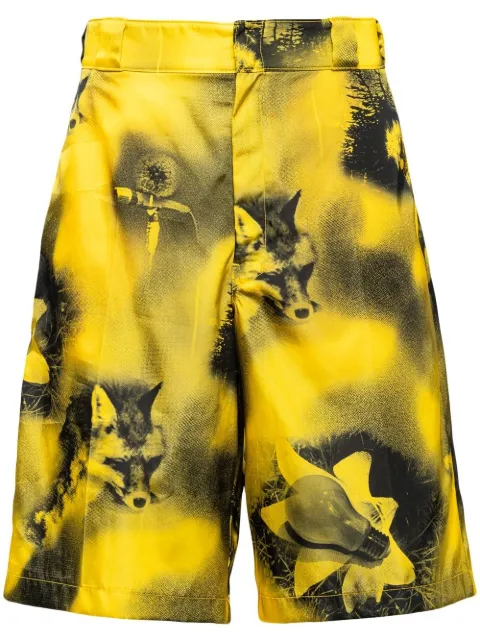 Prada Re-Nylon Bermuda shorts Yellow SPG32S18211P1