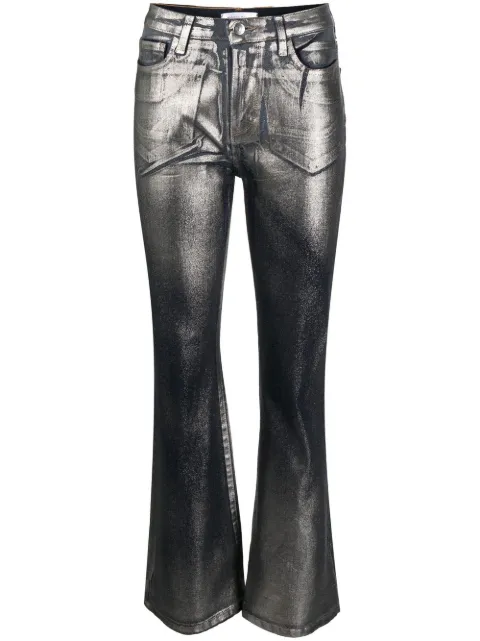 Madison Maison metallic-effect laminated jeans Silver 969