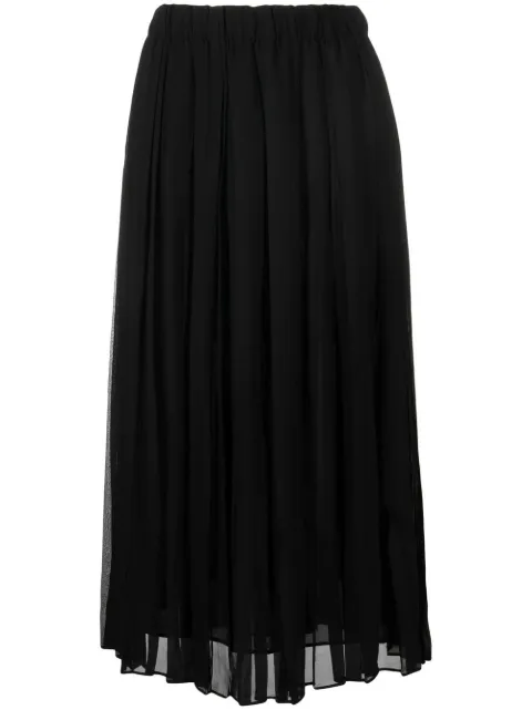 Gucci Pre-Owned sheer gathered midi skirt Black CSIPGUC71R
