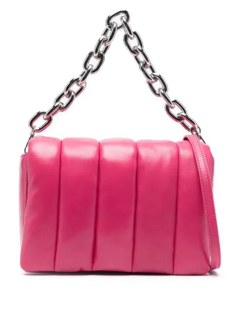 STAND STUDIO Hera quilted leather clutch bag Pink 617847010