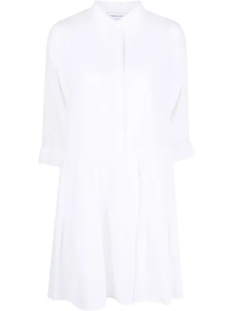 Fabiana Filippi tiered cotton mini shirtdress White ABD273W1880000H372