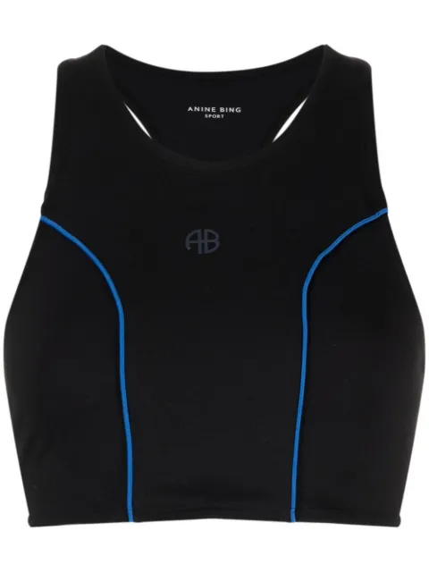 ANINE BING Bria racer back top Black S080264000