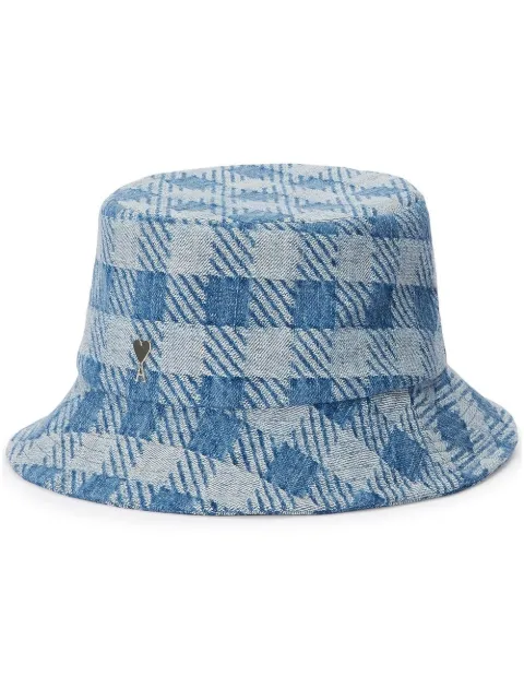 AMI Paris Ami de Coeur bucket hat Blue UHA201DE0010
