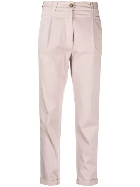 Fabiana Filippi mid-rise slim-cut trousers Pink PAD273W4040000H381