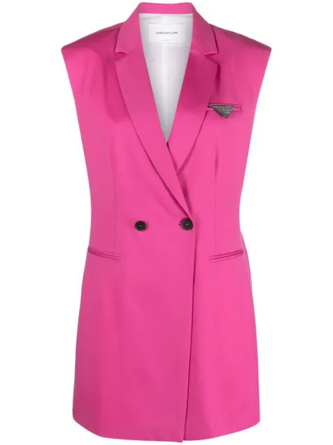 Fabiana Filippi sleeveless merino-wool blazer Pink GCD273W2500000D306
