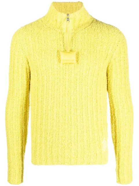 Moncler ribbed high neck jumper Yellow H209E9F00004M1788