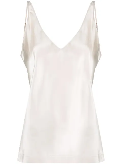 Dorothee Schumacher V-neck satin camisole Neutrals 049512