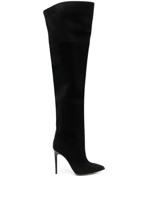 Paris Texas over-the-knee suede boots Black PX512XV003
