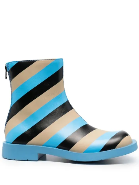 Camper striped ankle boots Blue K400691001