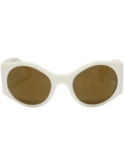 Palm Angels Eyewear Ennis round sunglasses White PERI029S23PLA0010176