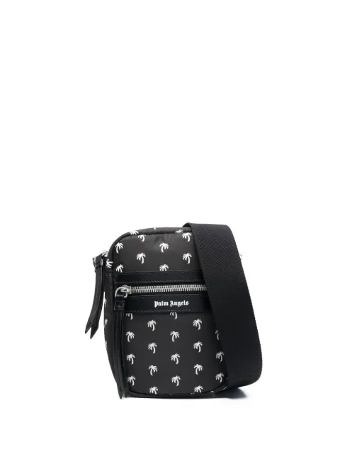 Palm Angels mini palms crossbody bag Black PMNQ004S23FAB0011001