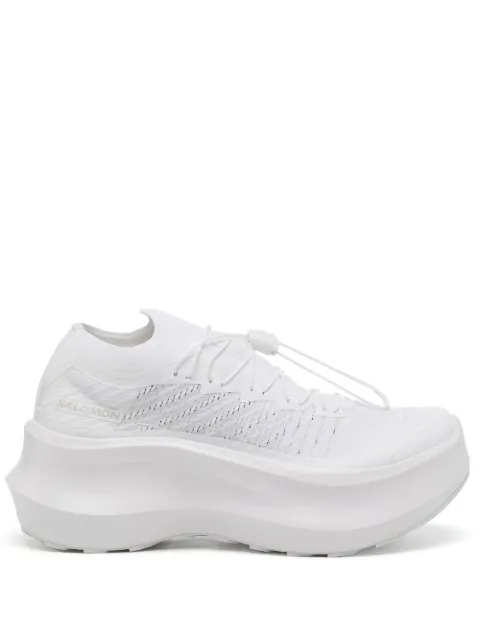 CDG drawstring-fastening platform sneakers White GJK103001