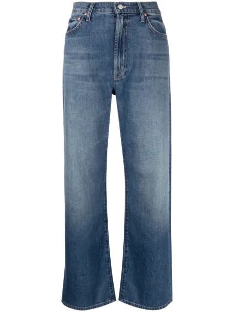 MOTHER The Dodger Ankle cropped straight-leg jeans Blue 18881230