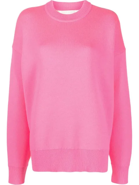 Palm Angels palm-tree intarsia-knit jumper Pink PWHE047