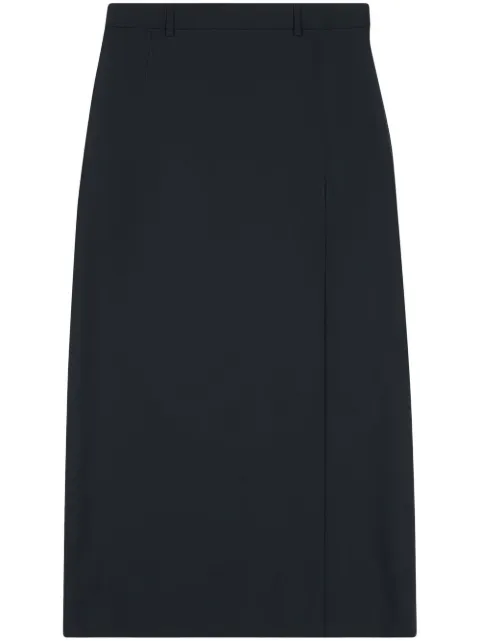 Balenciaga slit tailored skirt Black 728793TNT11
