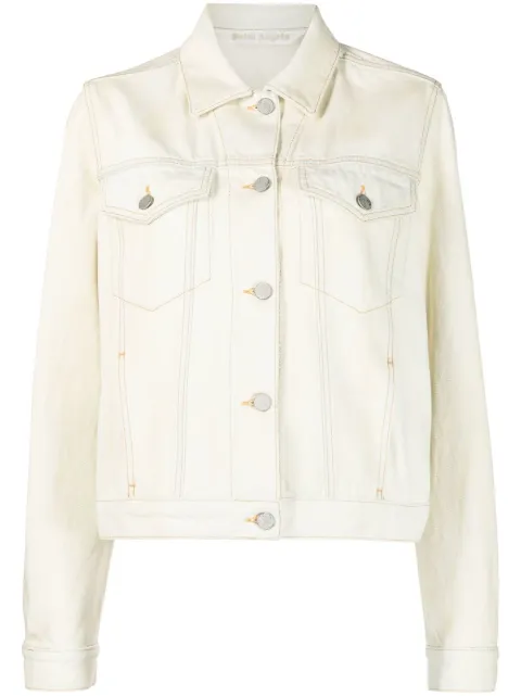 Palm Angels bull denim jacket Neutrals PWYE031S23DEN0010360