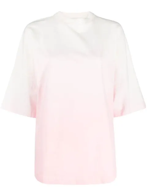 Palm Angels gradient-effect short-sleeve T-shirt Pink PWAA023S23JER0013301