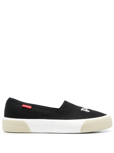 Palm Angels logo slip-on sneakers Black PMIB004S23FAB0011001