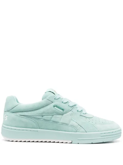 Palm Angels logo-print lace-up sneakers Blue PMIA078S23LEA0024301