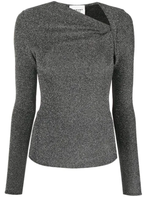 MARANT ÉTOILE Baixa asymmetric top Silver HT0021FAA1K47E