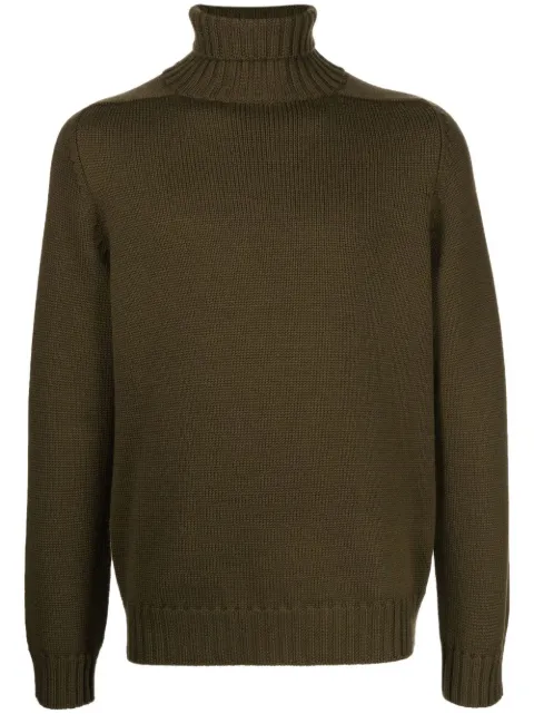 DONDUP roll-neck wool jumper Brown UT147M00720002